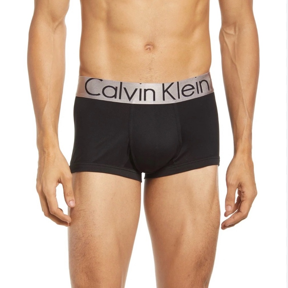 NEW Calvin Klein Men's Micro Low Rise Trunks - 3 pk Green, Blue, Orange - Picture 2 of 6